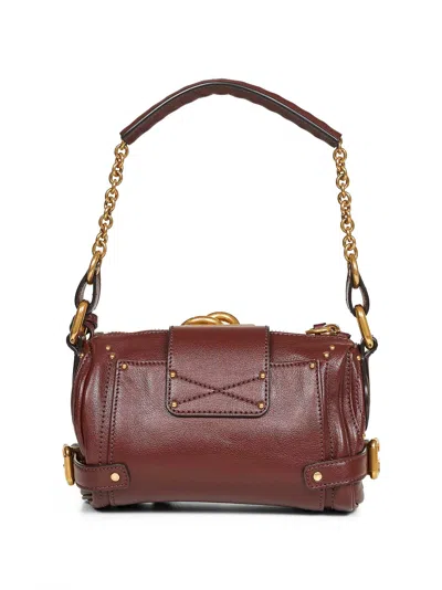 Chloé Crafty Brown Small Paddington Chain Bag In Brown