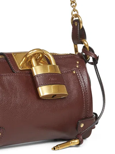 Chloé Crafty Brown Small Paddington Chain Bag In Brown