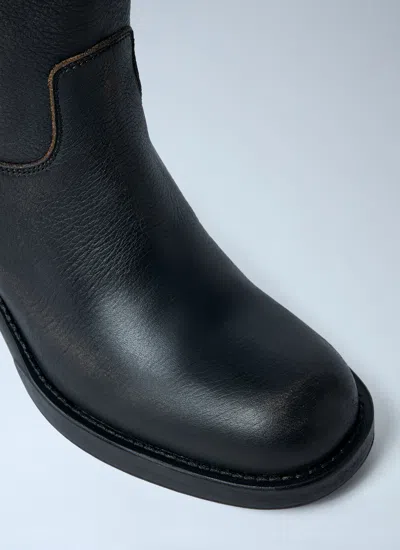 Chloé Women Dakota Leather Boots In Animal Print