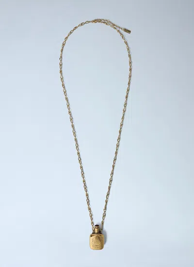 Chloé Elixir Square Vial Pendant Necklace In Gold