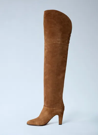 Chloé Women Eve Thigh-high Boots In Multi