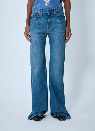 Chloé Women Five-pocket Jeans In Blue