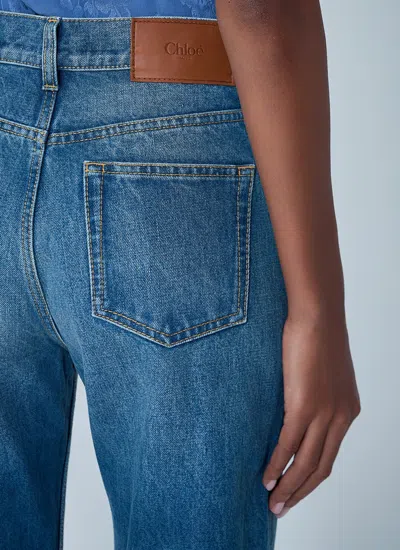 Chloé Women Five-pocket Jeans In Blue