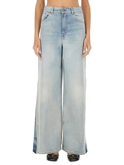 Chloé Relaxed Wide Leg Jeans In Blue