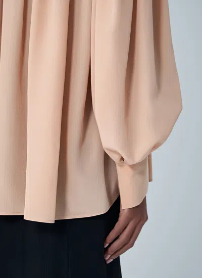 Chloé Women Oversized Gathered Blouse In Pink