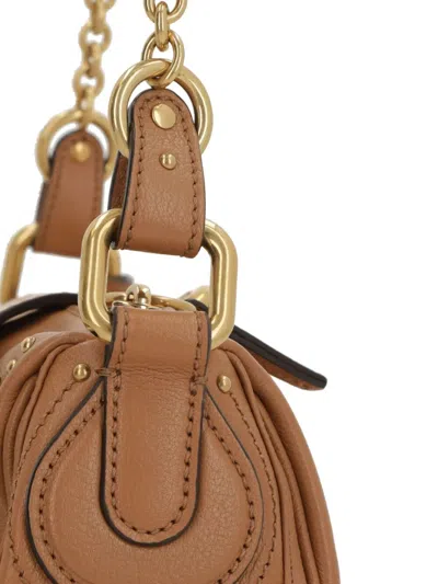 Chloé Chloe Women Biscuit Leather Small Paddington Shoulder Bag In Brown