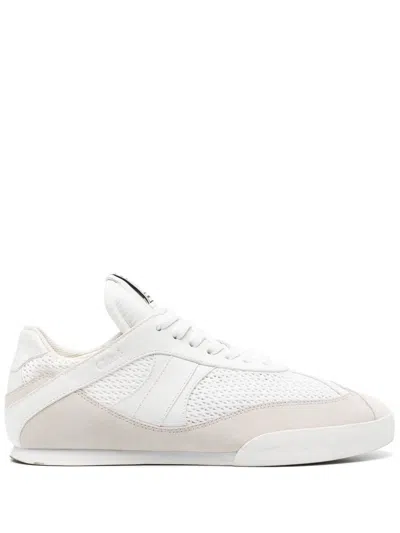 Chloé Chloe Women Sneakers Kick In Mesh E Pelle Scamosciata In White