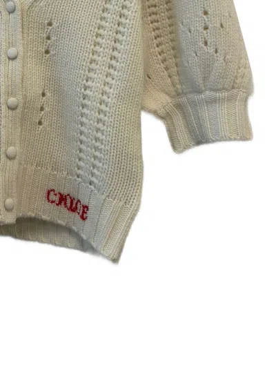 Chloé Chloè Wool Top In Neutral