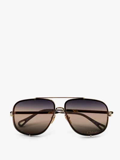 Chloé Essential Aviator Sunglasses In Multi