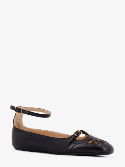 Chloé Black Misty Ballerinas In Black