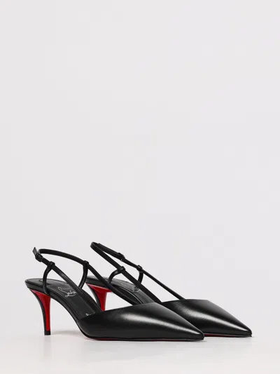 Christian Louboutin Women Miss Z Leather Slingback Pumps In Black