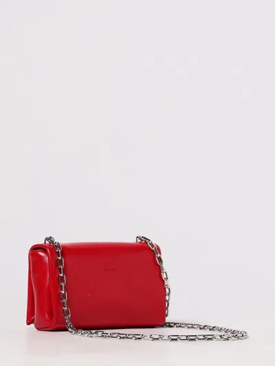 Christian Louboutin Loubi54 Leather Shoulder Bag In Red