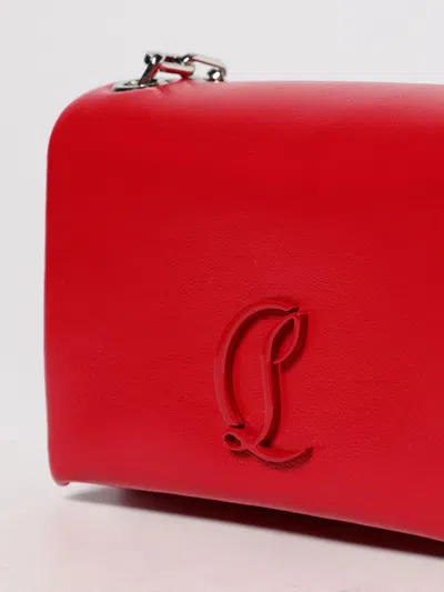 Christian Louboutin Loubi54 Leather Shoulder Bag In Red