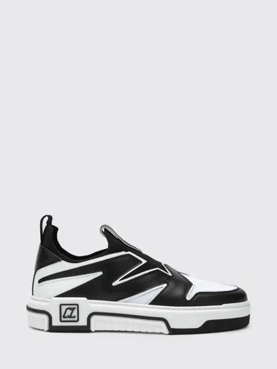 Christian Louboutin Louboutin Sneaker Astroflash Calfskin And Fabric In Black