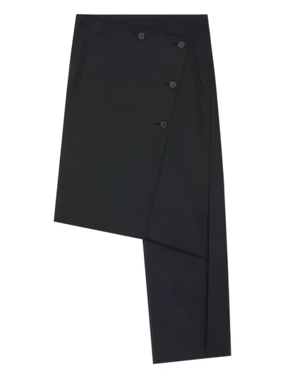 Courrèges Courreges Women Oblique Midi Skirt With Inserts In Black