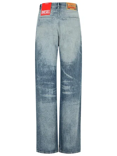 Diesel Women Light Blue Regular Jeans 1971 D-sent 068ty In Blue