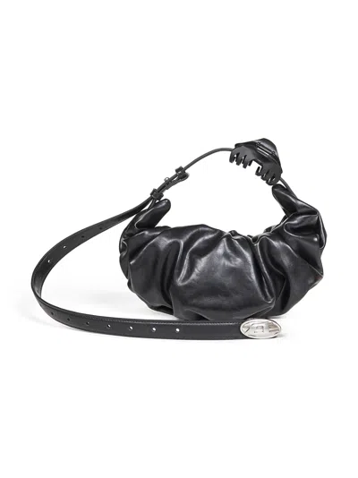 Diesel Grab-d L-large Scrunched Hobo Bag In Shiny Pu In Multi