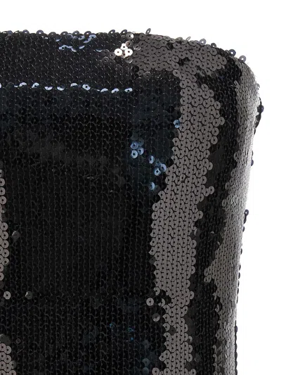 Alexandre Vauthier Sequin Embellished Strapless Stretch Bodysuit In Black