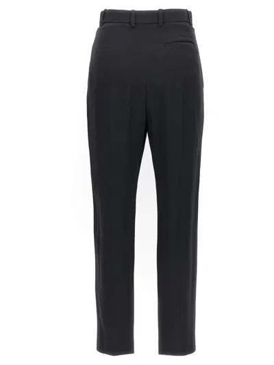 Alexander Mcqueen Crepe Pants With Straight Legs In 1000