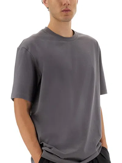 Y-3 Adidas T-shirt With Print In Gray