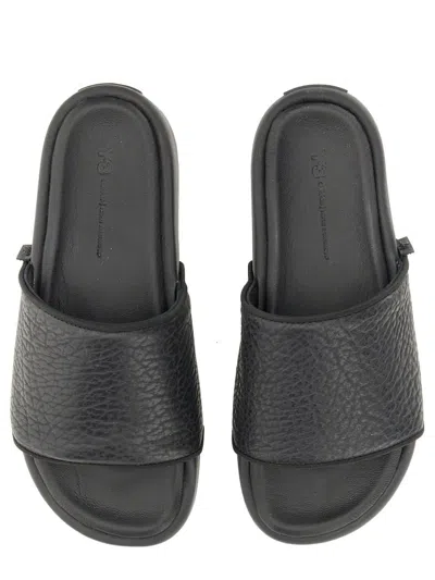 Y-3 Adidas Slide Sandal In Black