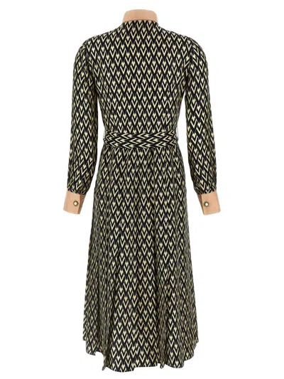 Valentino Este\n\nmidi Twill Dress With All The In Black