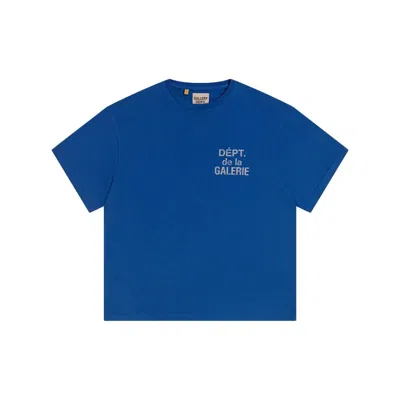 Gallery Dept. Cotton T Shirts In Blue
