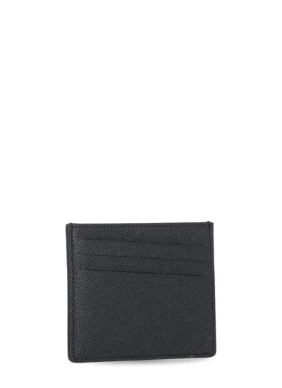 Maison Margiela Leather Cardholder In Black
