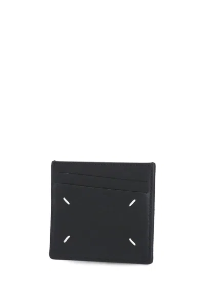Maison Margiela Leather Cardholder In Black