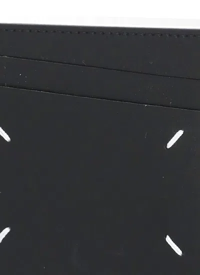 Maison Margiela Leather Cardholder In Black