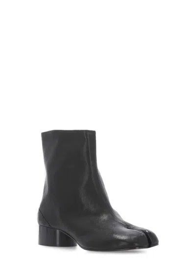 Maison Margiela Boots Tabi H30 En Cuir De Veau Vintage Noir In Brown