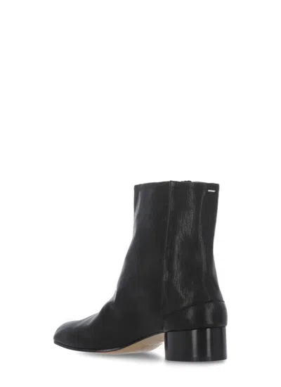 Maison Margiela Boots Tabi H30 En Cuir De Veau Vintage Noir In Brown