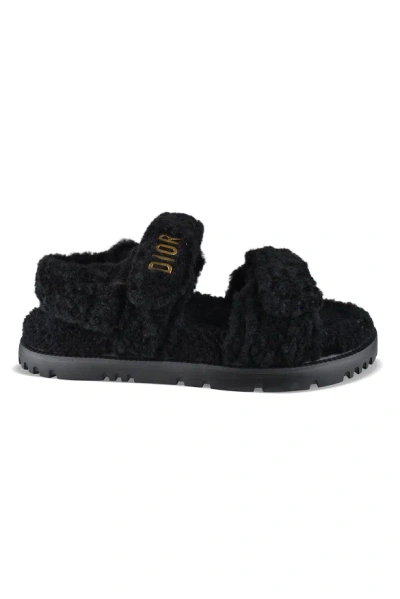 Dior Act Sandals In Black