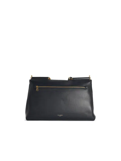 Dolce & Gabbana 'my Sicily' Plongé Calf Leather Handbag In Black