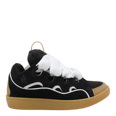 Lanvin Curb Sneakers In Black