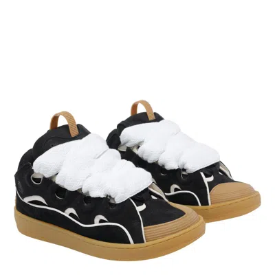Lanvin Curb Sneakers In Black