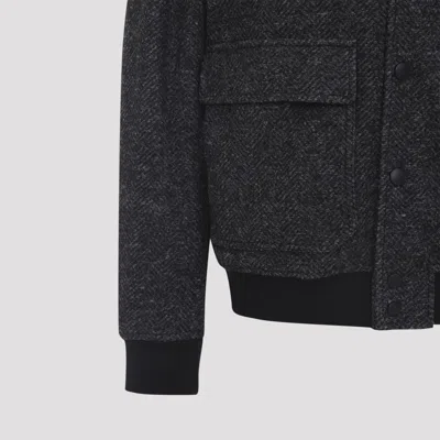 Canali Bomber Jackets Grey In Gray