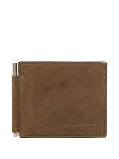 Tom Ford Leather Wallet In Brown