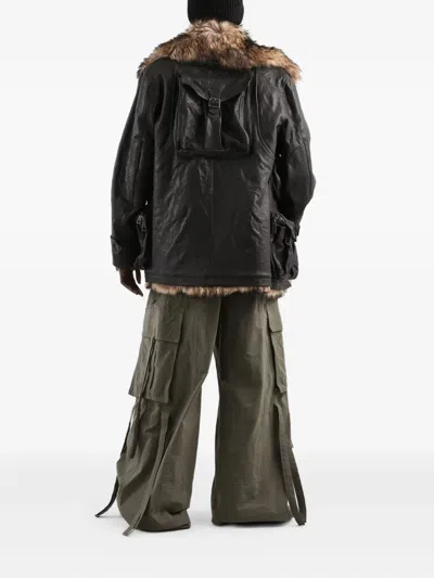 Dolce & Gabbana Green Cargo Pants With Elasticated Double Waist In Cotton Blend Woman In Green