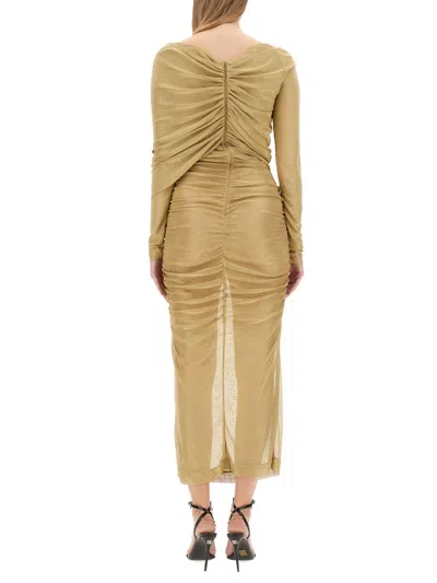 Dolce & Gabbana Women Longuette Dress In Gold