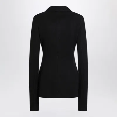 Dolce & Gabbana Tailored Wool Double-breasted Jacket In Black