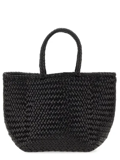 Dragon Diffusion Mini Leather Basket Shoulder Bag In Blue