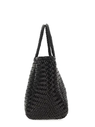 Dragon Diffusion Mini Leather Basket Shoulder Bag In Blue