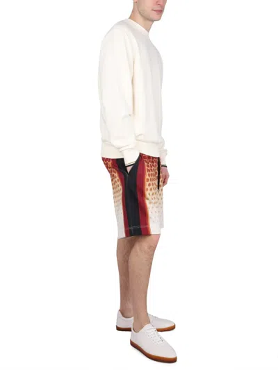 Dries Van Noten Men Bermuda Harbor In White