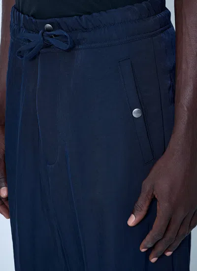 Dries Van Noten Men Drawstring Pants In Blue