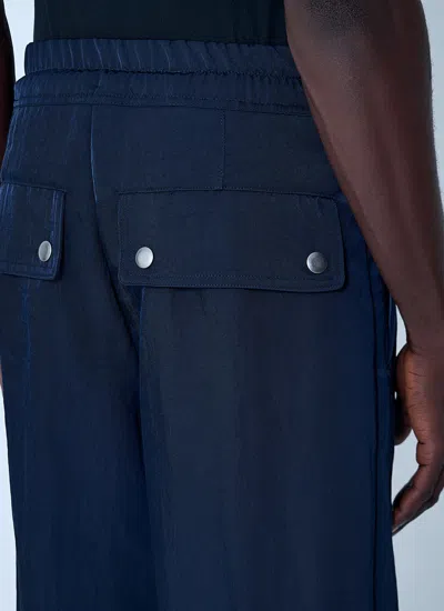 Dries Van Noten Men Drawstring Pants In Blue