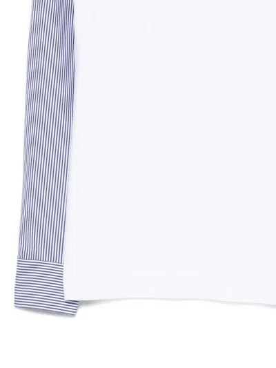 Dries Van Noten Heston Long Sleeve Striped T-shirt In White