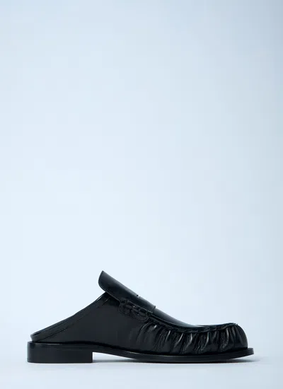 Dries Van Noten Men Loafer Mules In Black