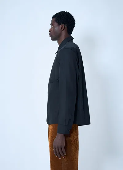 Dries Van Noten Men Nylon Shirt In Black