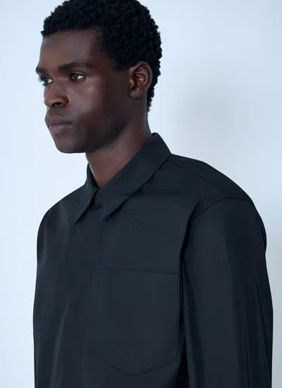 Dries Van Noten Men Nylon Shirt In Black